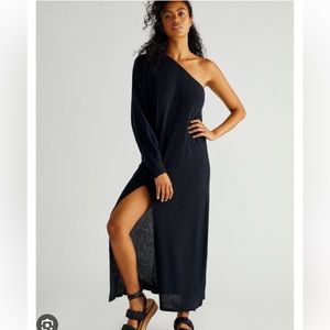 Free people one shoulder knit dress